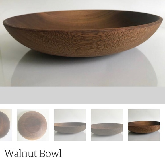 Handcrafted Wood bowl made out of walnut - Picture 2 of 2